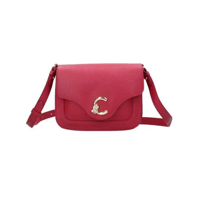 Borsa Donna a Tracolla Rossa, In Vera Pelle, C-Me Small Rosso