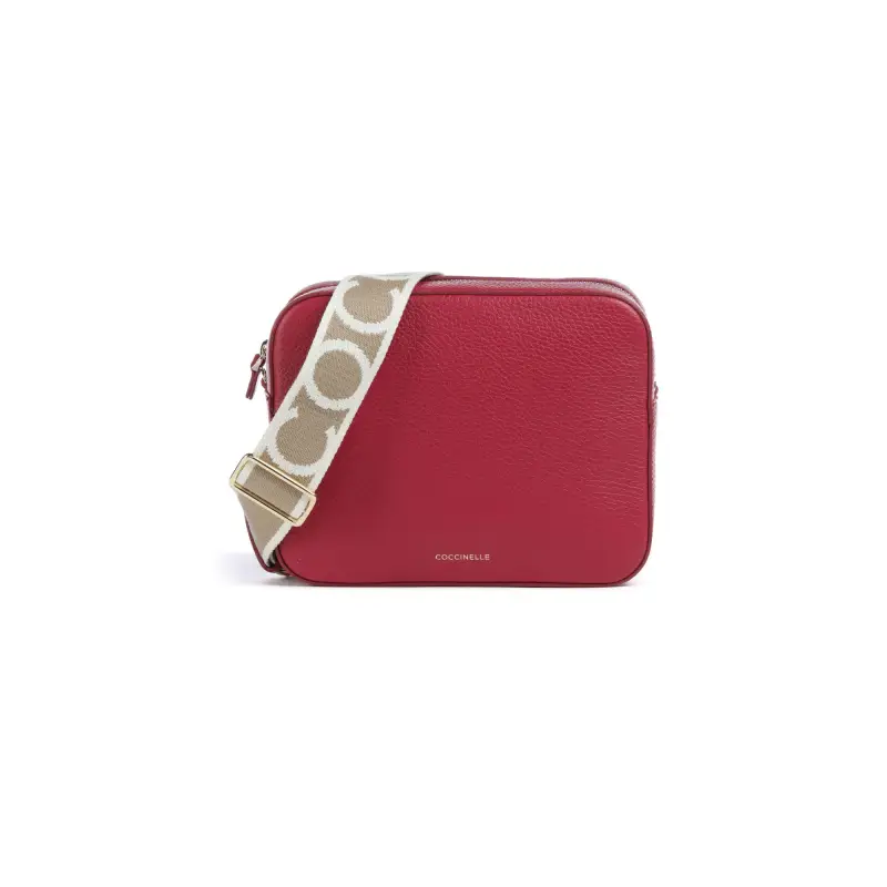 Borsa Donna a Tracolla Rossa, In Vera Pelle, Tebe Large Rosso