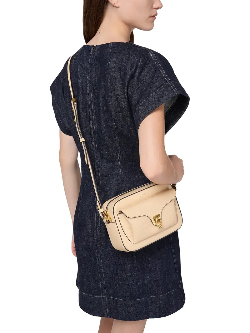 Borsa Donna a Tracolla Verde, In Vera Pelle, Beat Soft Small miniatura 2