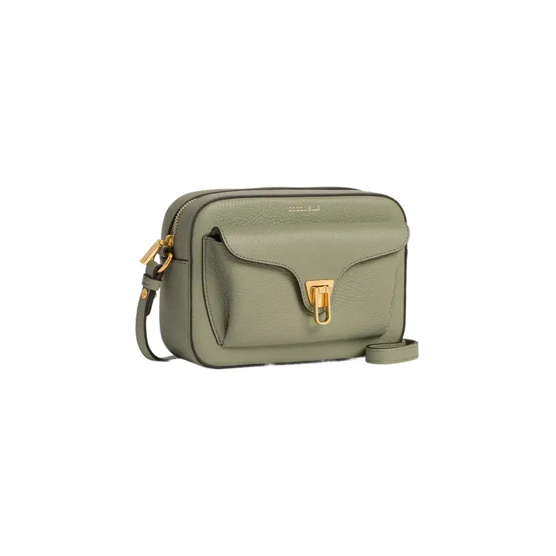 Borsa Donna a Tracolla Verde, In Vera Pelle, Beat Soft Small miniatura 3