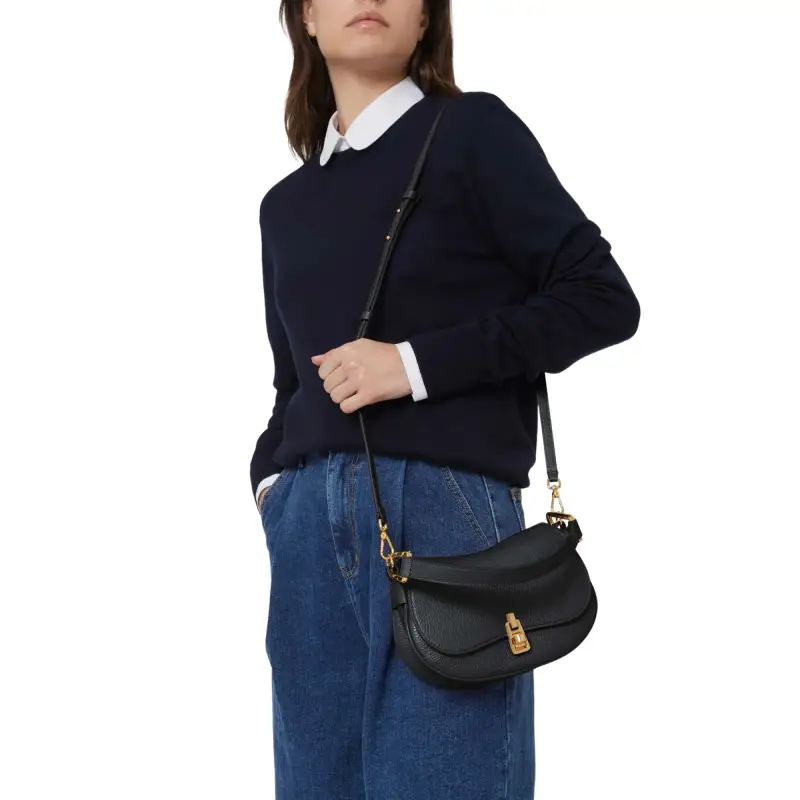 Borsa Donna Piccola a Tracolla Rossa, In Vera Pelle, Magie Soft Mini Rosso miniatura 2