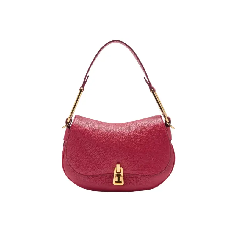Borsa Donna Piccola a Tracolla Rossa, In Vera Pelle, Magie Soft Mini Rosso