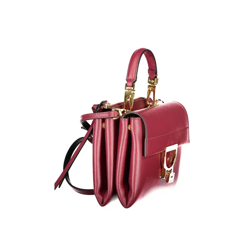 Borsa Donna Rossa Arlettis Manico Tracolla Pelle Zip Logo Rosso miniatura 3