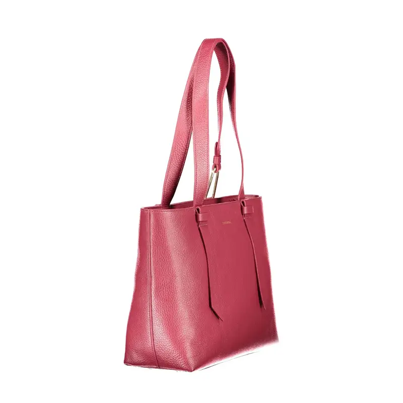 Borsa Donna Rossa Malory Manici Pelle Zip Tasche Logo Rosso miniatura 3