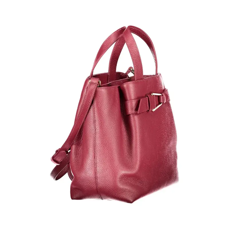 Borsa Donna Rossa Malory Manici Tracolla Pelle Zip Logo Rosso miniatura 3