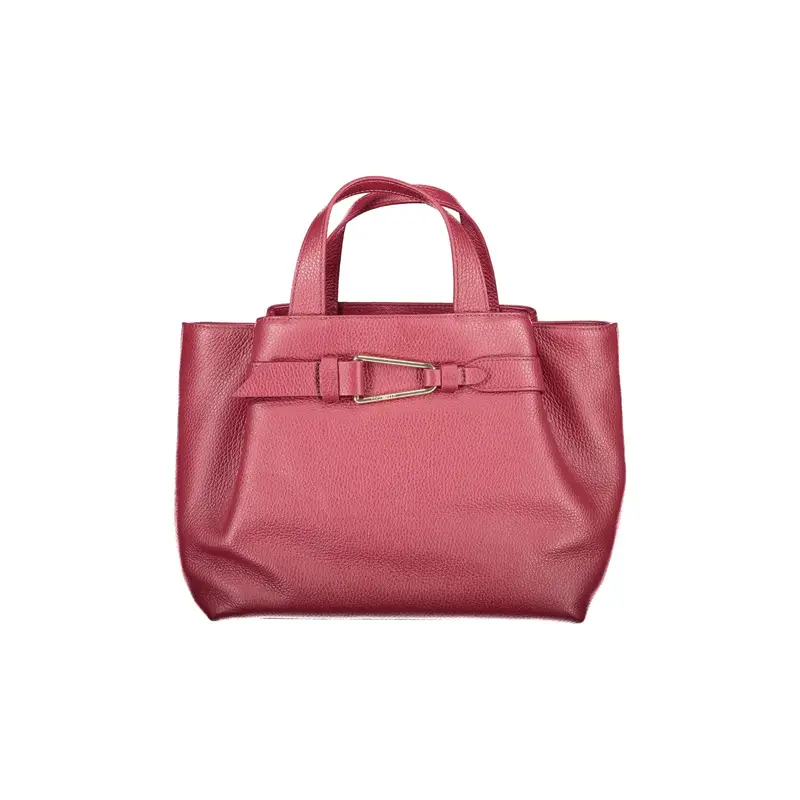 Borsa Donna Rossa Malory Manici Tracolla Pelle Zip Logo Rosso