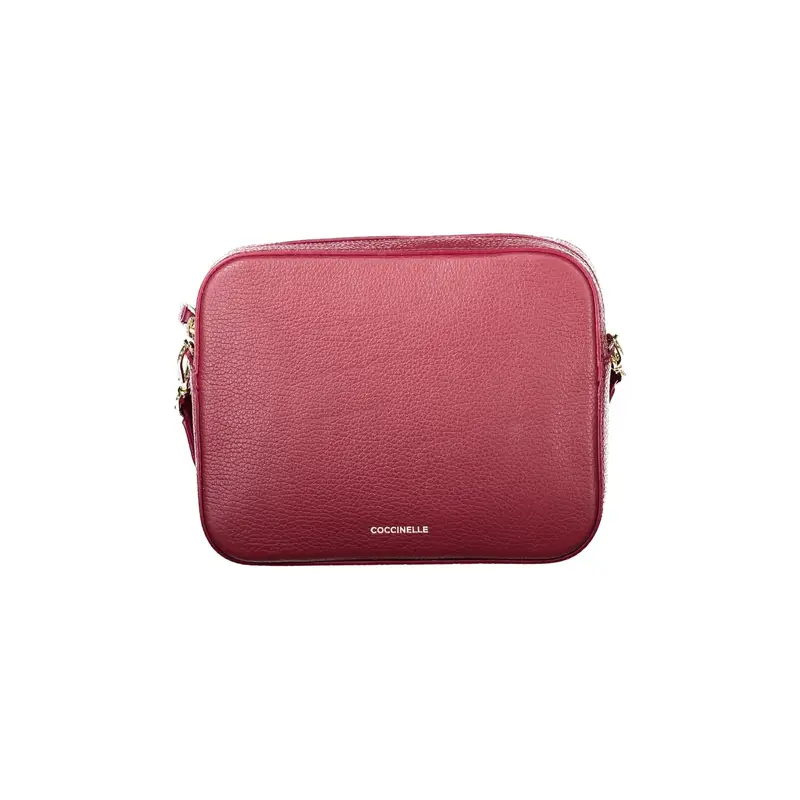 Borsa Donna Rossa Mini Tebe Tracolla Pelle Zip Logo Rosso