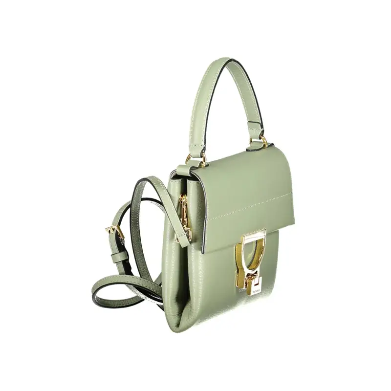 Borsa Donna Verde Arlettis Manico Tracolla Pelle Girello Logo miniatura 3