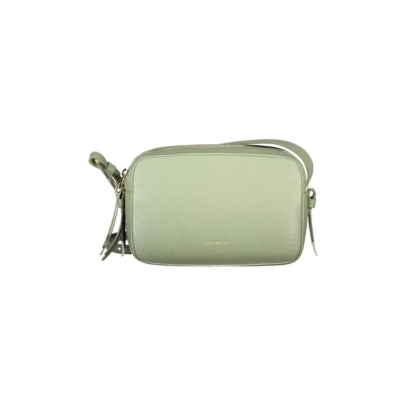 Borsa Donna Verde Malory Tracolla Pelle Zip Logo