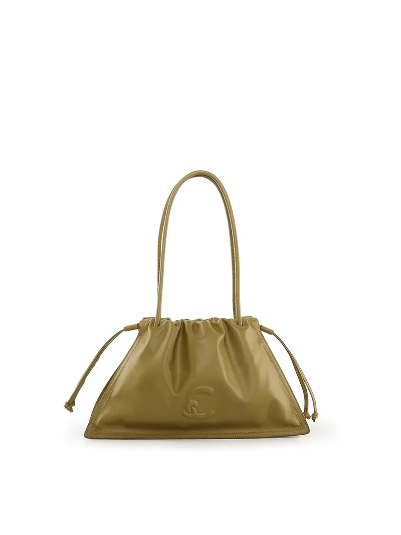 Borsa Dulse media in pelle Beige