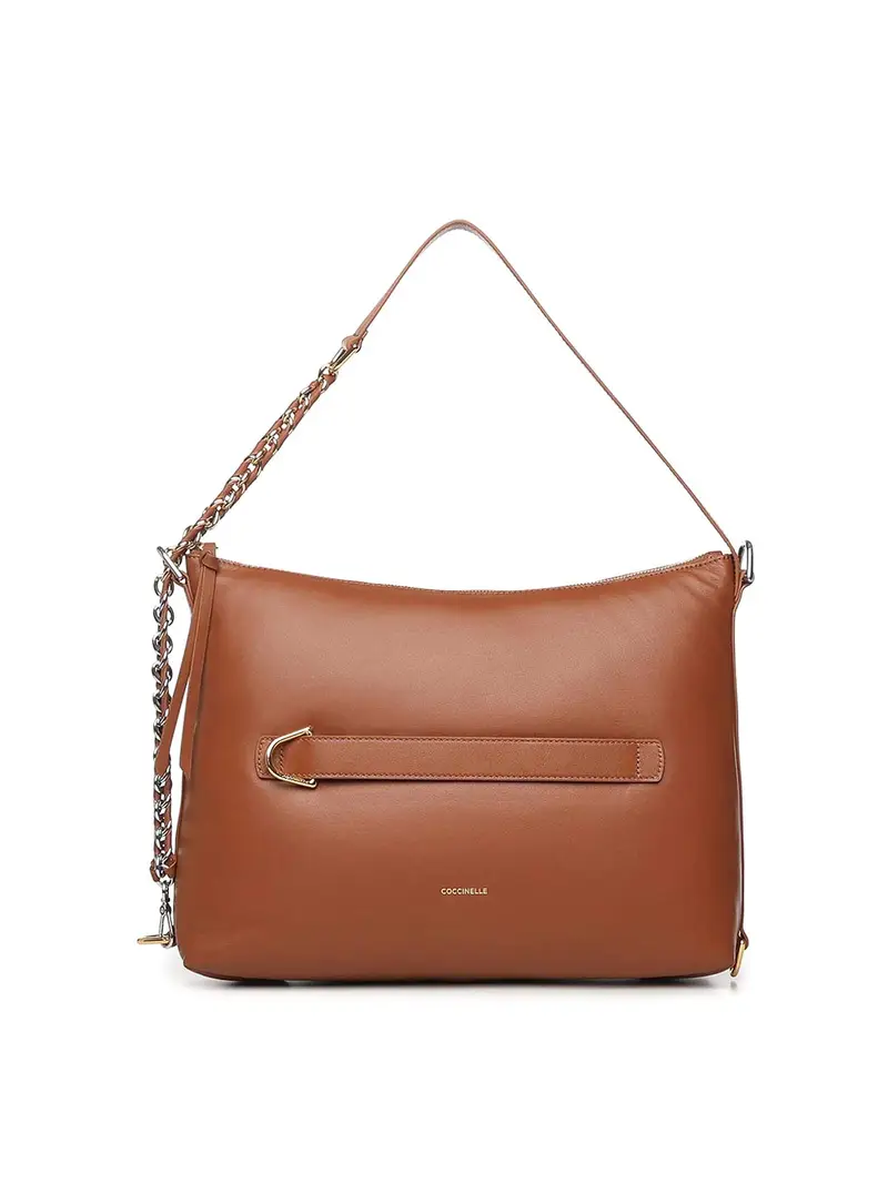 Borsa Gretel in nappa gonfia Beige