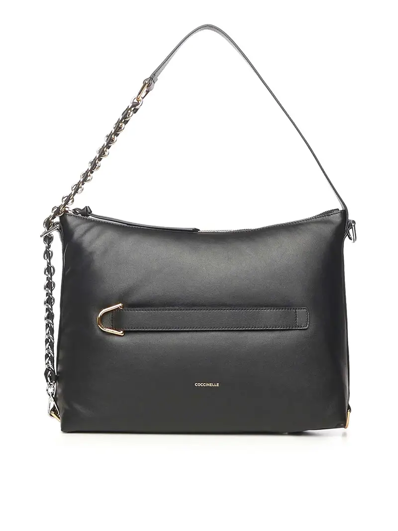 Borsa Gretel in nappa gonfia Nero