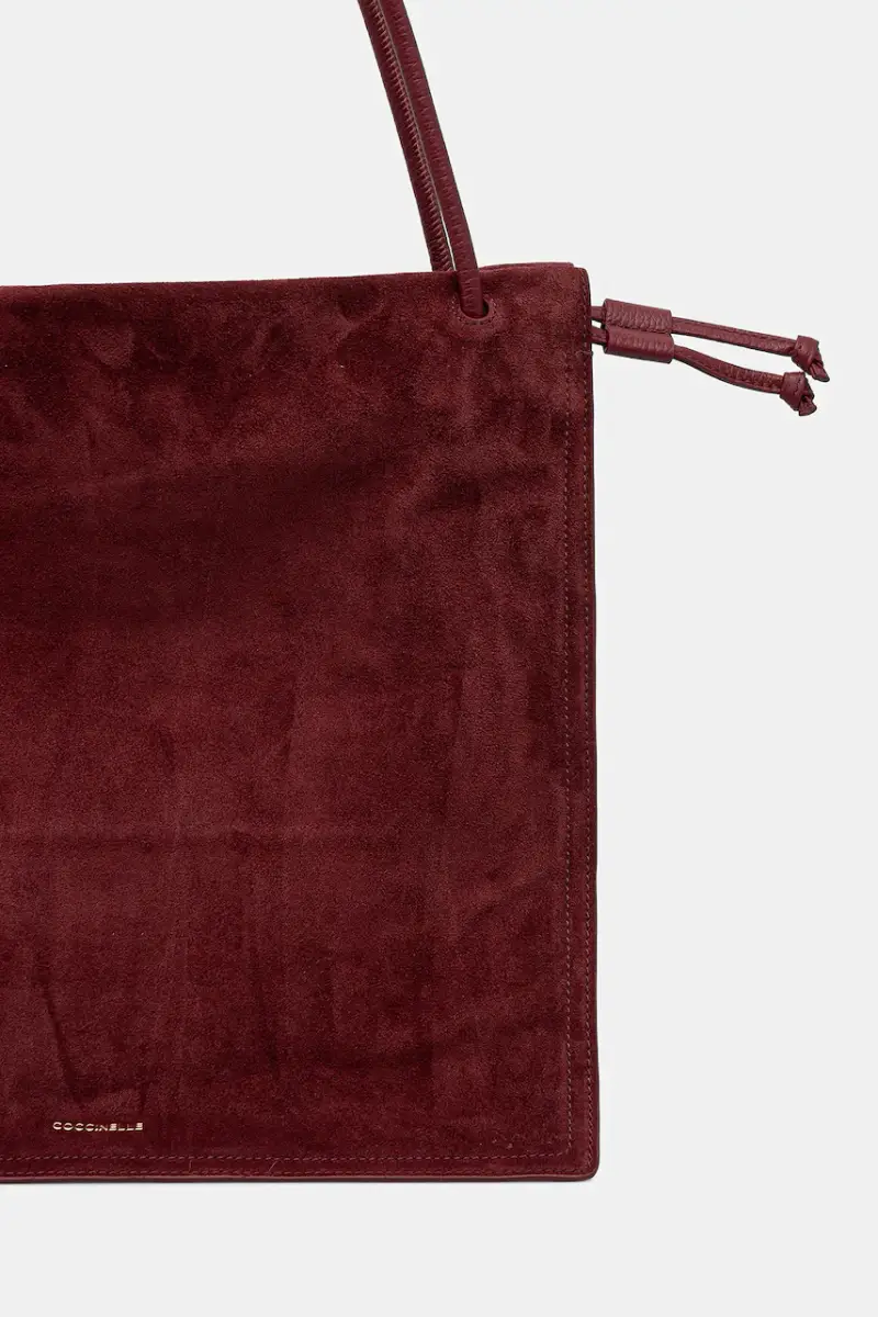 borsa in pelle scamosciata COCCINELLEDULSE SUEDE Granata miniatura 3