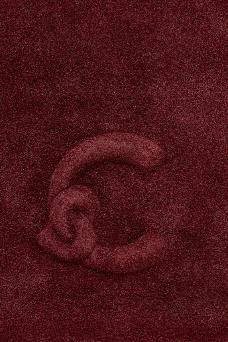 borsa in pelle scamosciata COCCINELLEDULSE SUEDE Granata miniatura 4