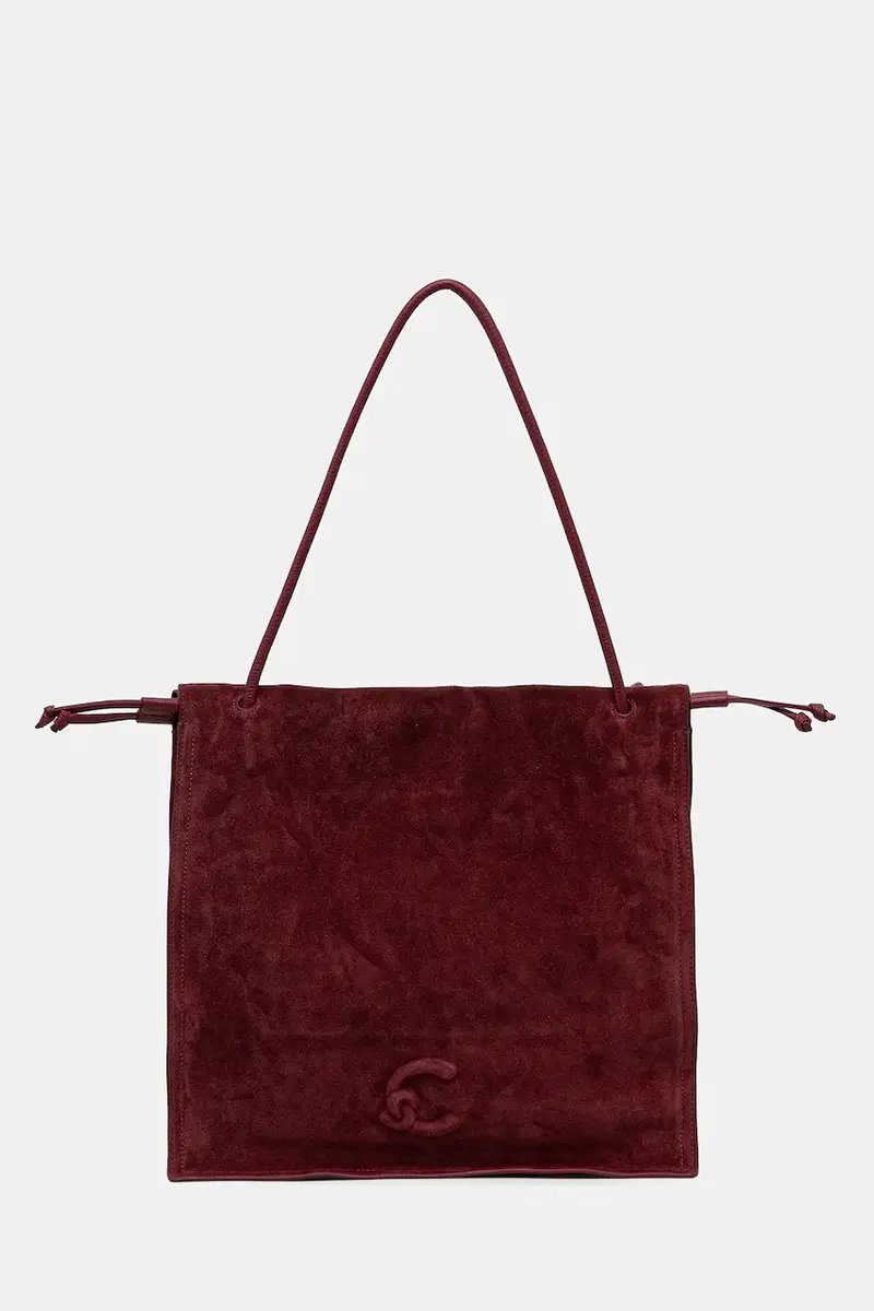 borsa in pelle scamosciata COCCINELLEDULSE SUEDE Granata
