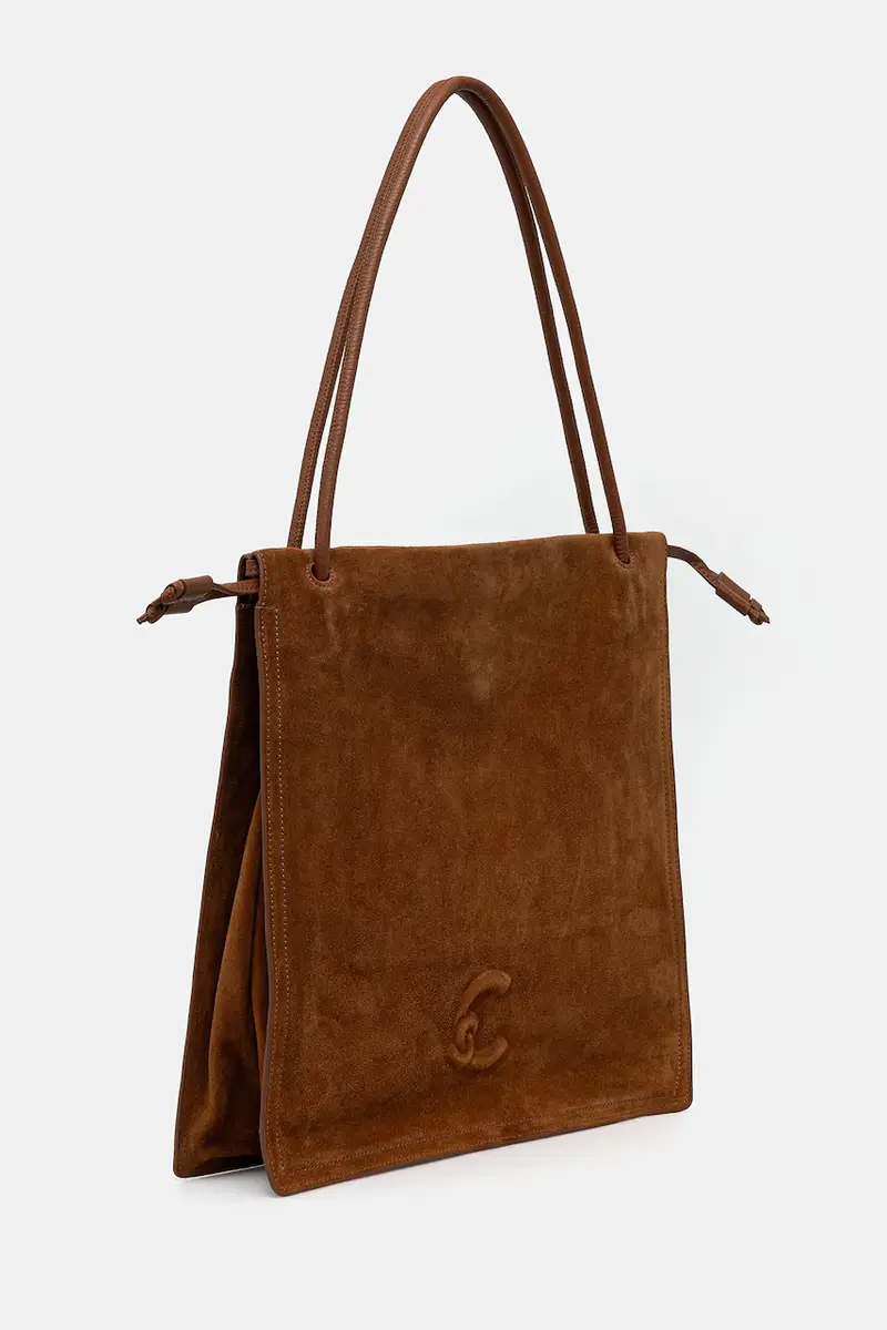 borsa in pelle scamosciata COCCINELLEDULSE SUEDE Marrone miniatura 2