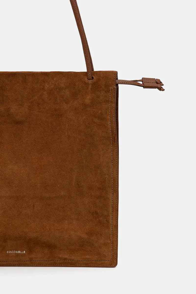 borsa in pelle scamosciata COCCINELLEDULSE SUEDE Marrone miniatura 3