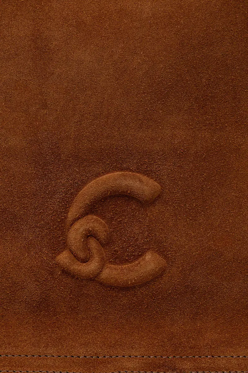 borsa in pelle scamosciata COCCINELLEDULSE SUEDE Marrone miniatura 4
