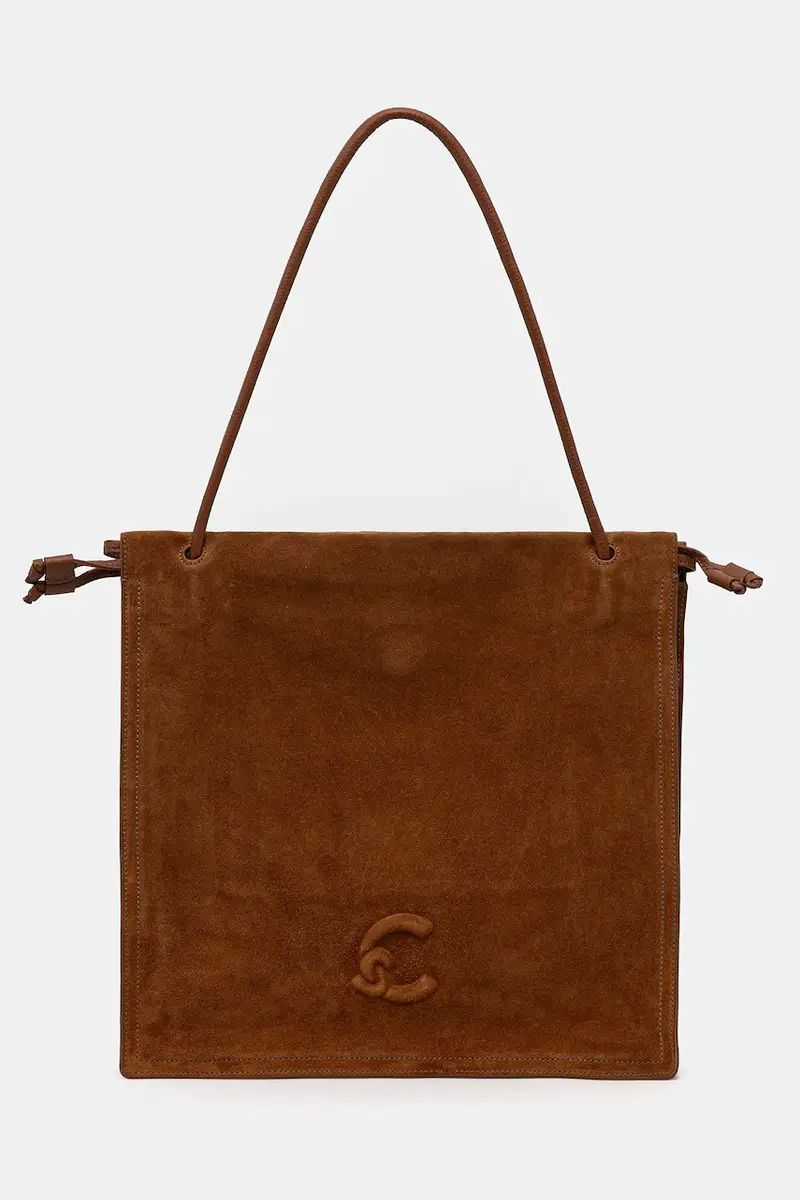 borsa in pelle scamosciata COCCINELLEDULSE SUEDE Marrone