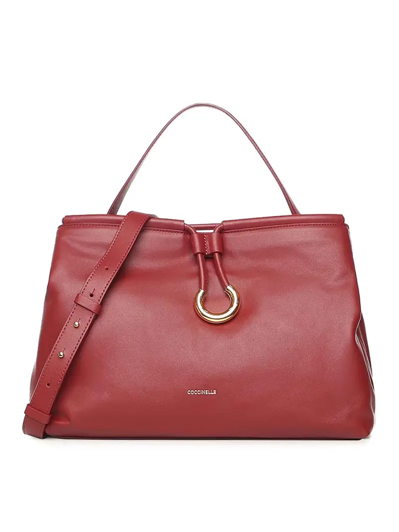 Borsa tote in pelle Rosso
