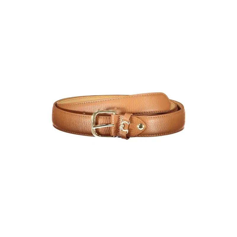 Cintura Donna Marrone, In Vera Pelle, con Fibbia