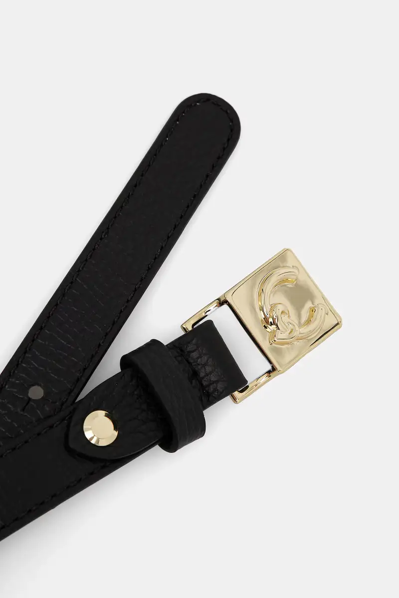 cintura in pelle donna colore nero E3 SSL 11 04 01 miniatura 2