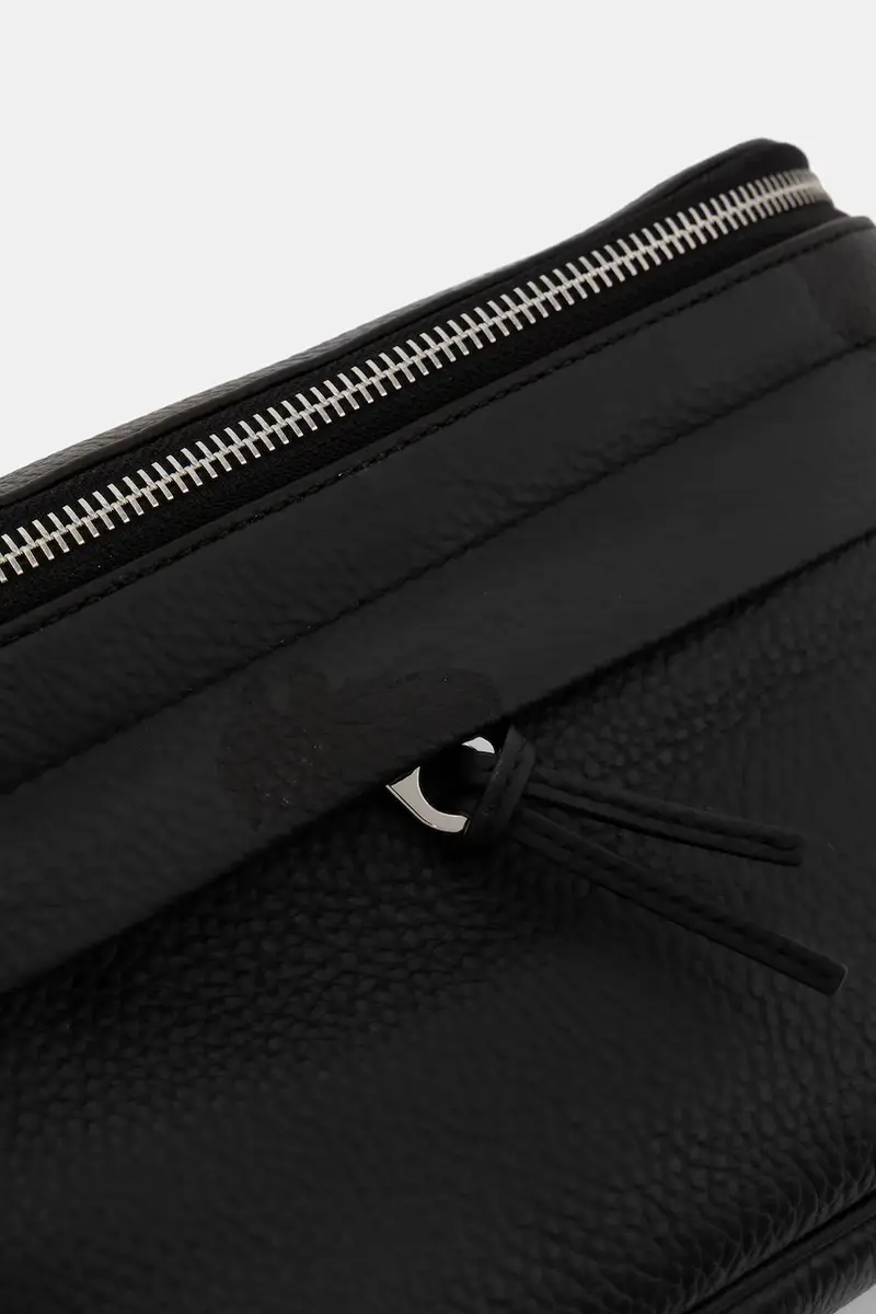 marsupio in pelle Nero miniatura 4