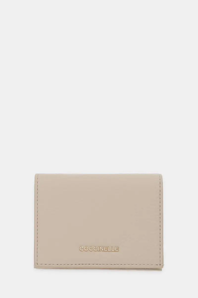 portafoglio in pelle Beige