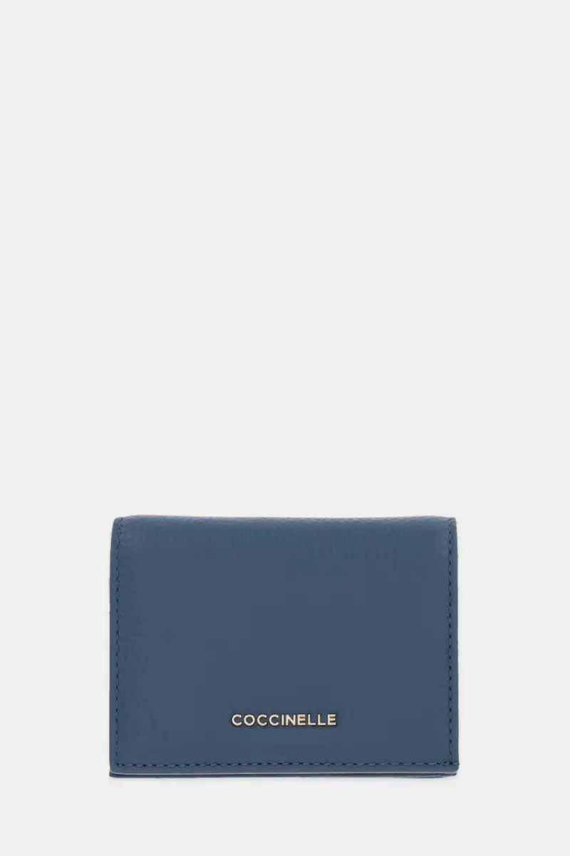 portafoglio in pelle Blu