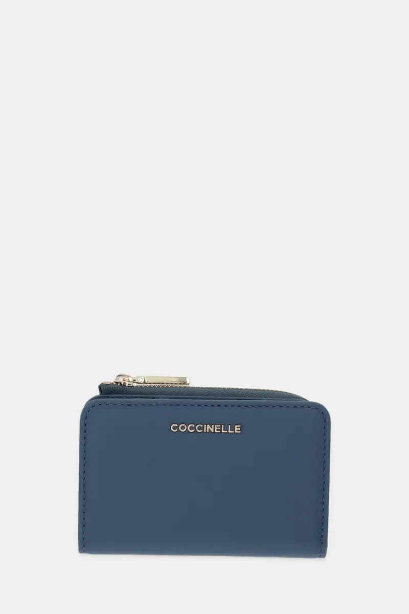 portafoglio in pelle Blu