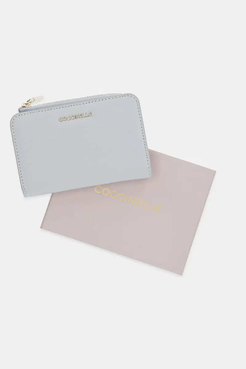 portafoglio in pelle Blu miniatura 5