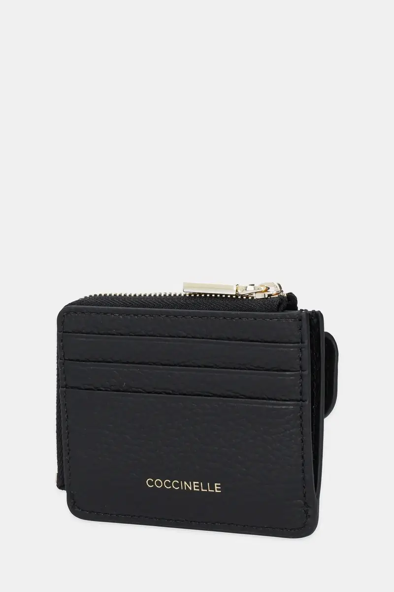 portafoglio in pelle COCCINELLE C-ME Nero miniatura 2