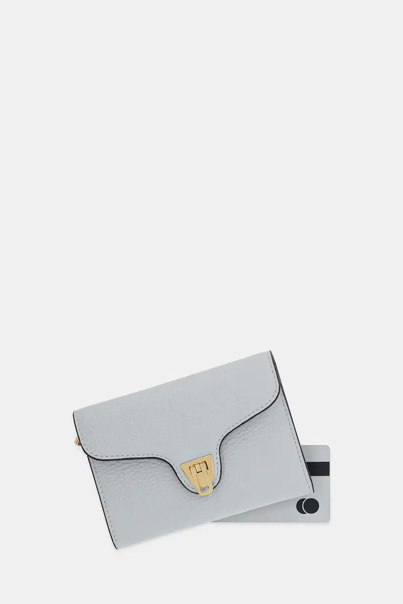 portafoglio in pelle donna colore rosso Blu miniatura 3