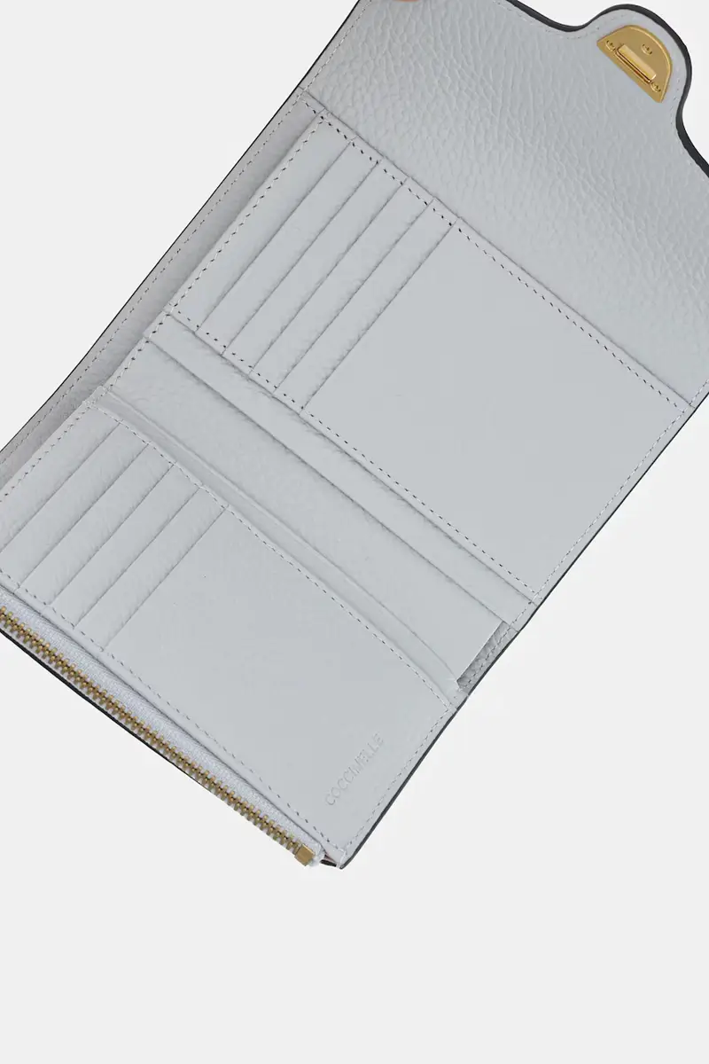 portafoglio in pelle donna colore rosso Blu miniatura 4