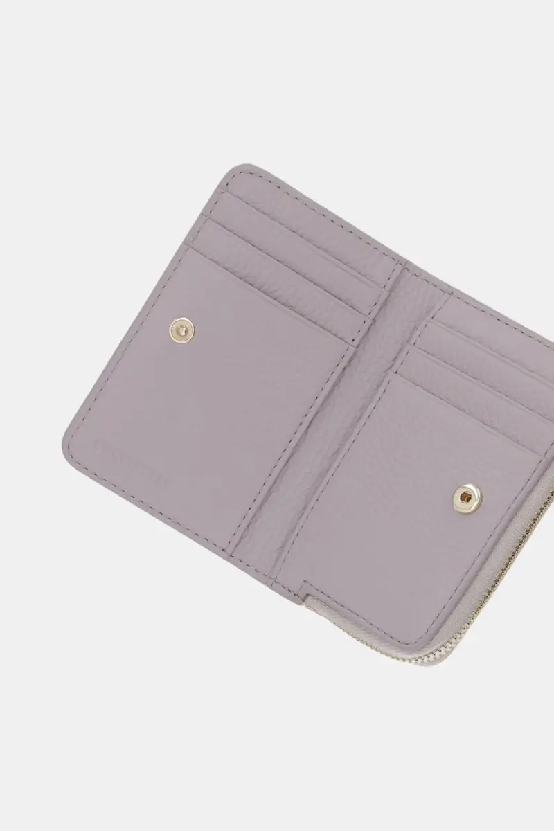 portafoglio in pelle Grigio miniatura 3