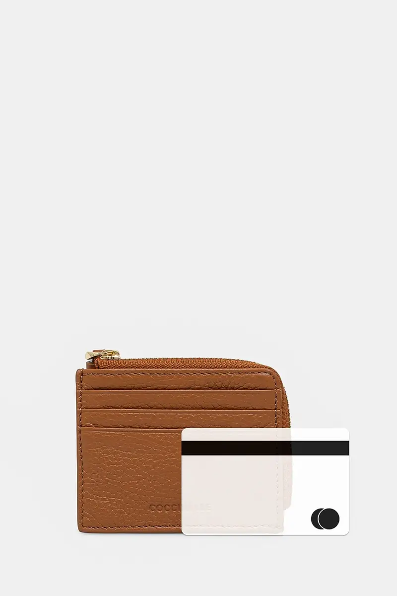 portafoglio in pelle Marrone miniatura 4