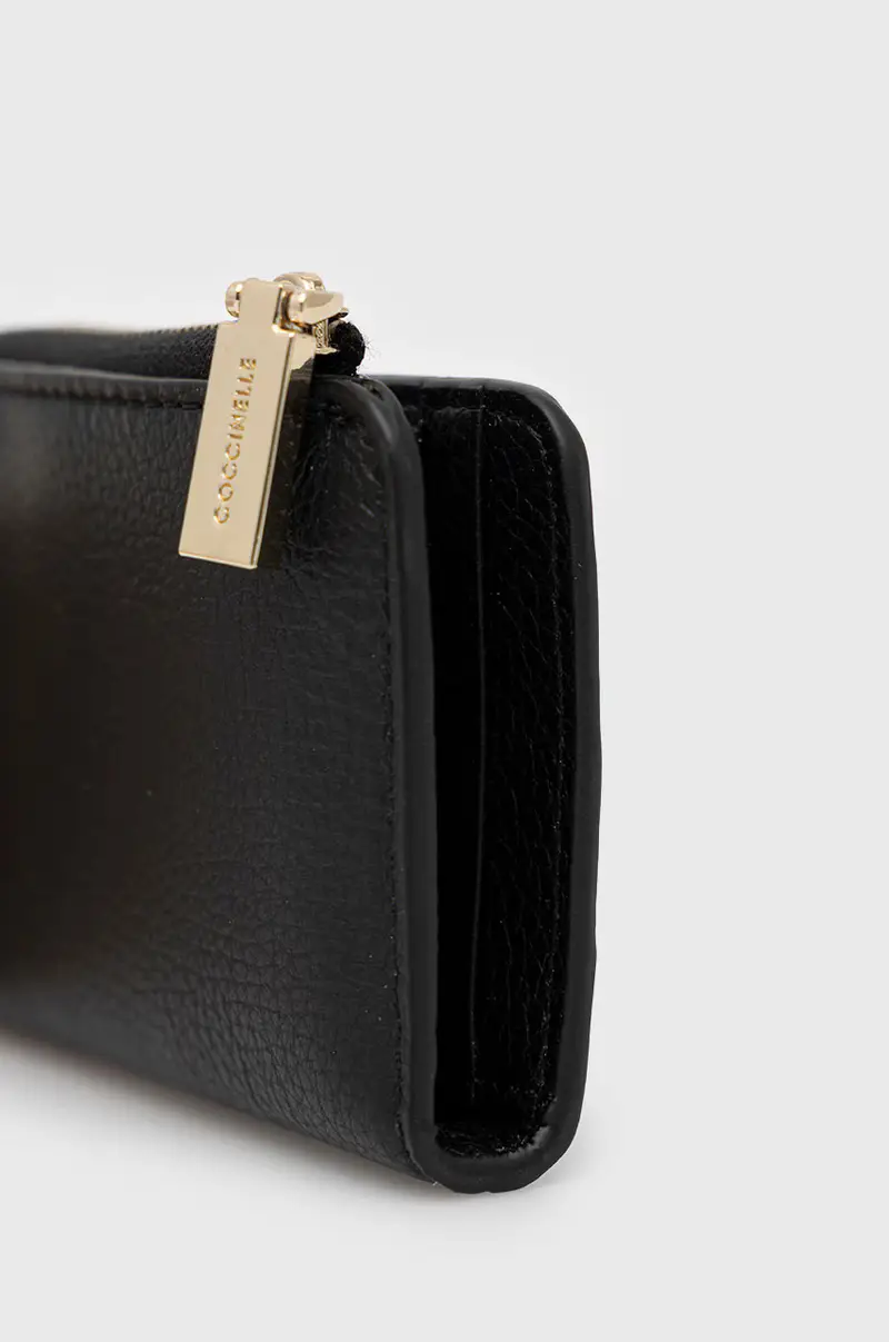 portafoglio in pelle Nero miniatura 2