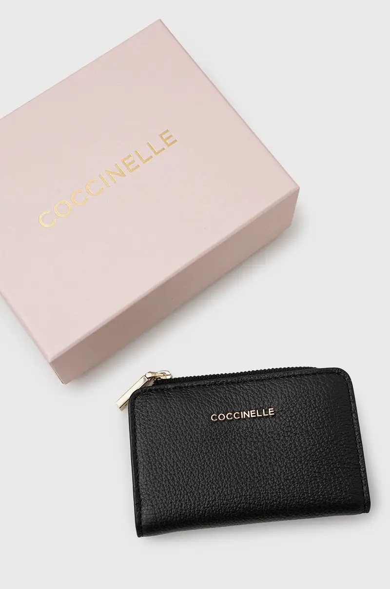 portafoglio in pelle Nero miniatura 5