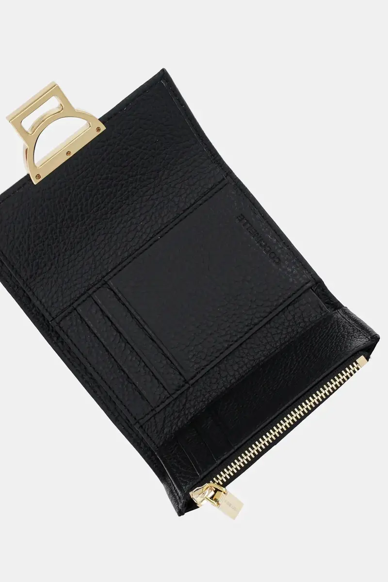 portafoglio in pelle Nero miniatura 4