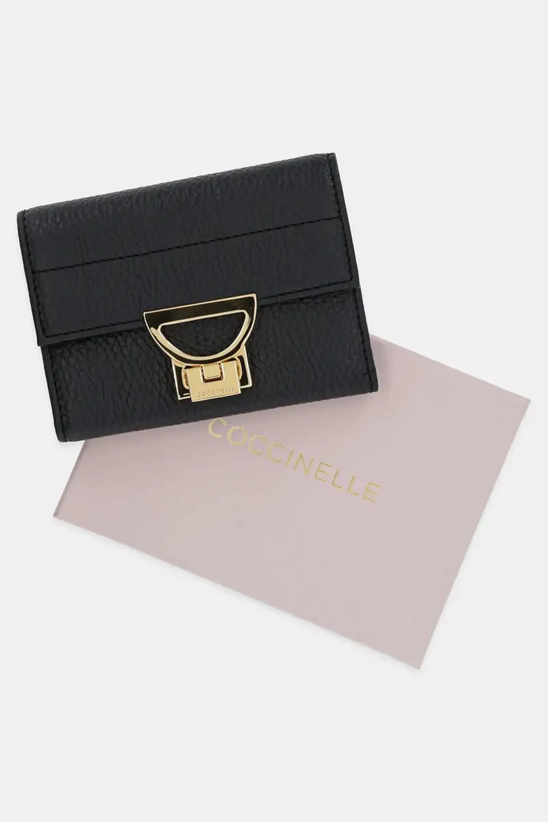 portafoglio in pelle Nero miniatura 5