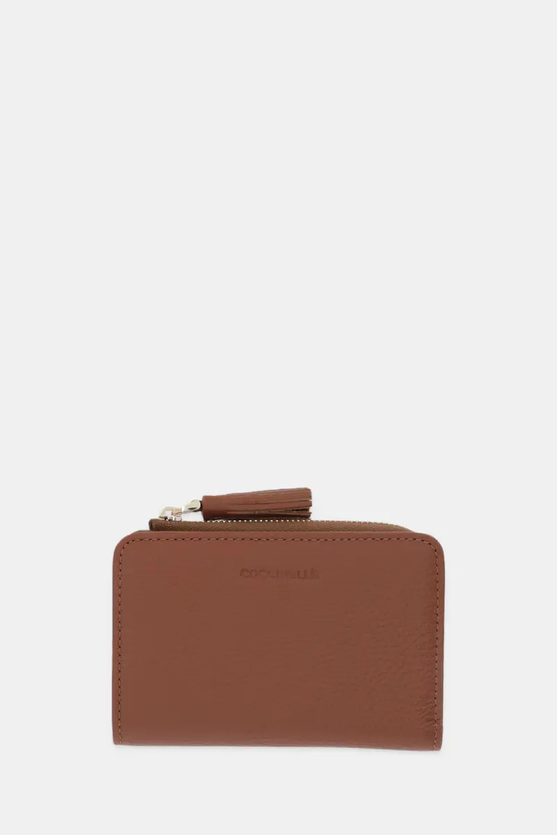 portafoglio in pelle TASSEL Marrone