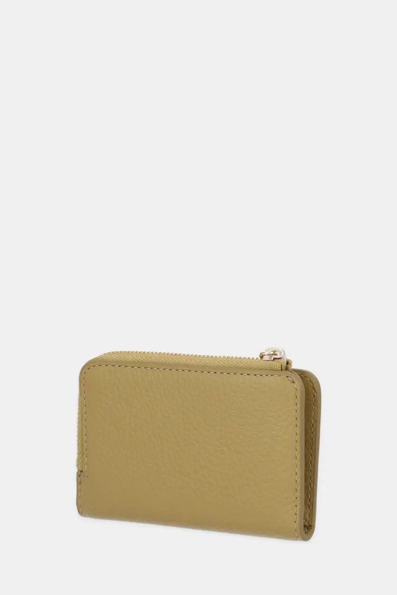 portafoglio in pelle Verde miniatura 2