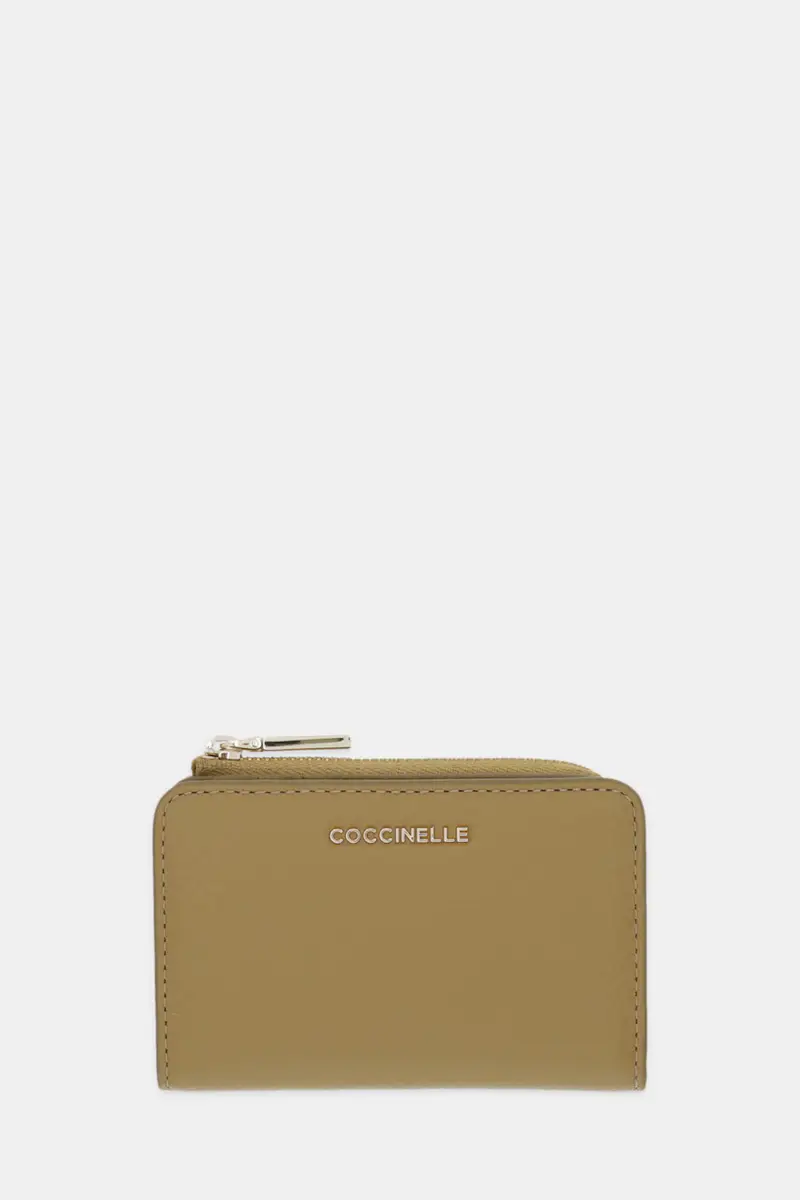 portafoglio in pelle Verde