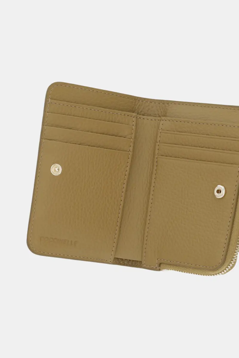 portafoglio in pelle Verde miniatura 3