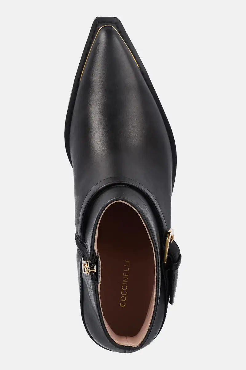 stivaletti alla caviglia in pelle donna colore nero E4 TVK 31 02 01 001 miniatura 4