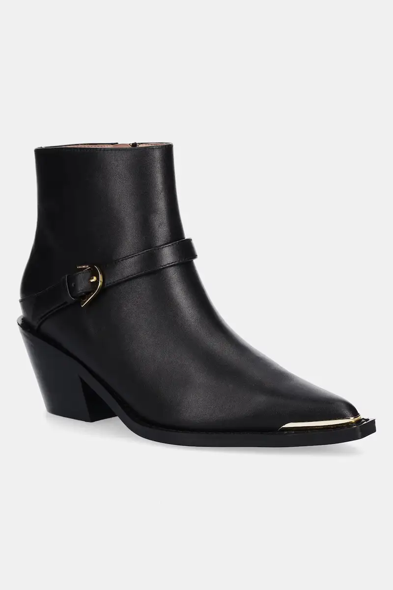 stivaletti alla caviglia in pelle donna colore nero E4 TVK 31 02 01 001