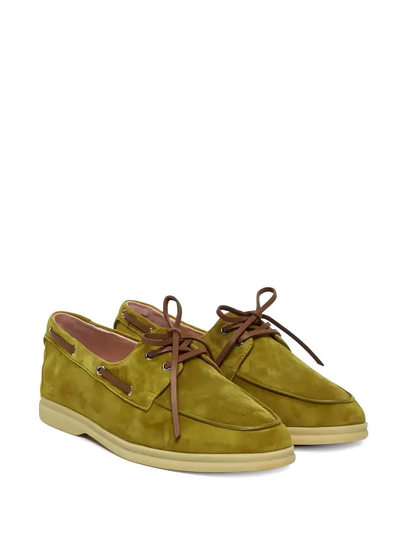 Stringate suede BEIGE miniatura 2