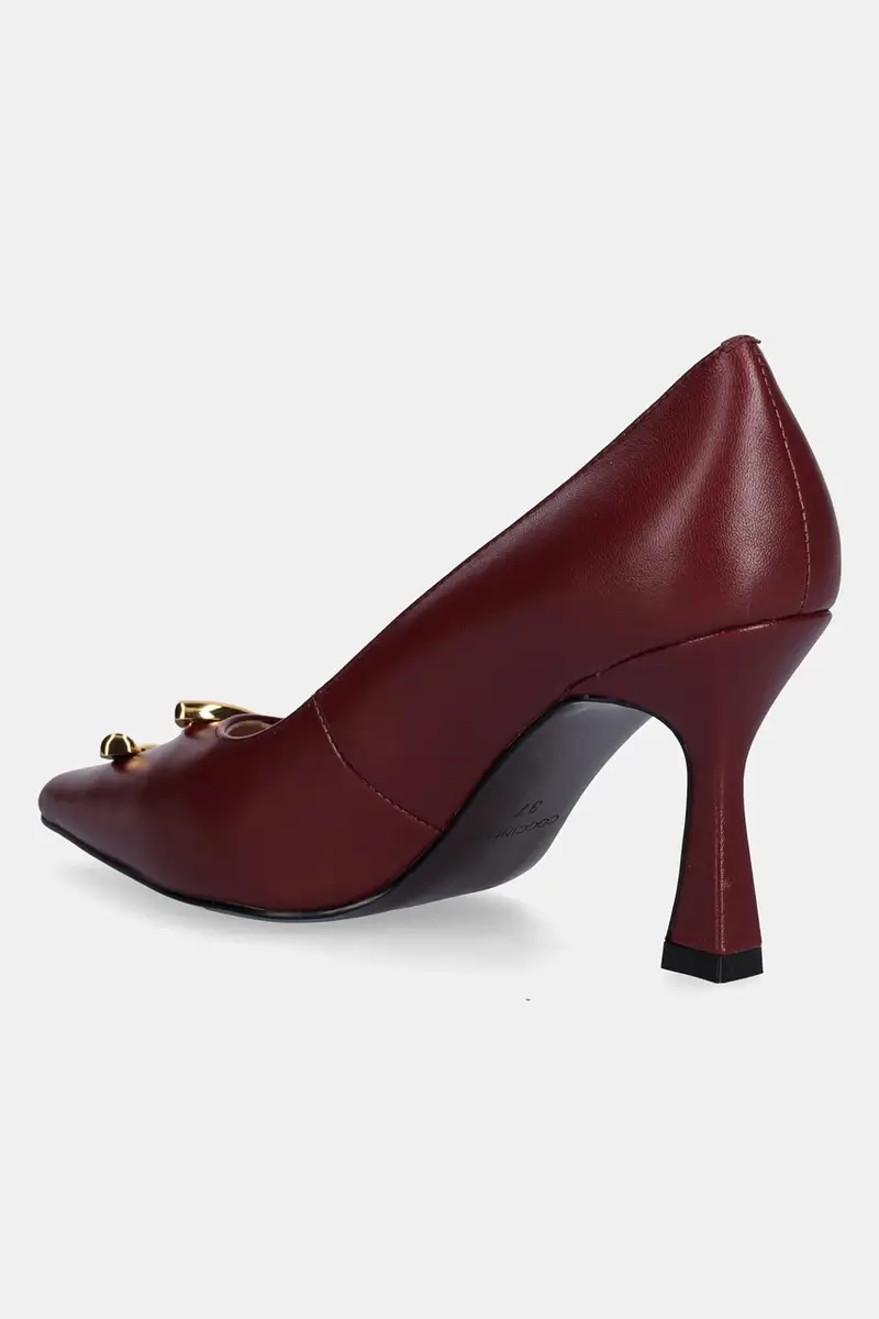 tacchi in pelle colore granata E4 SB3 13 01 01 R52 miniatura 3