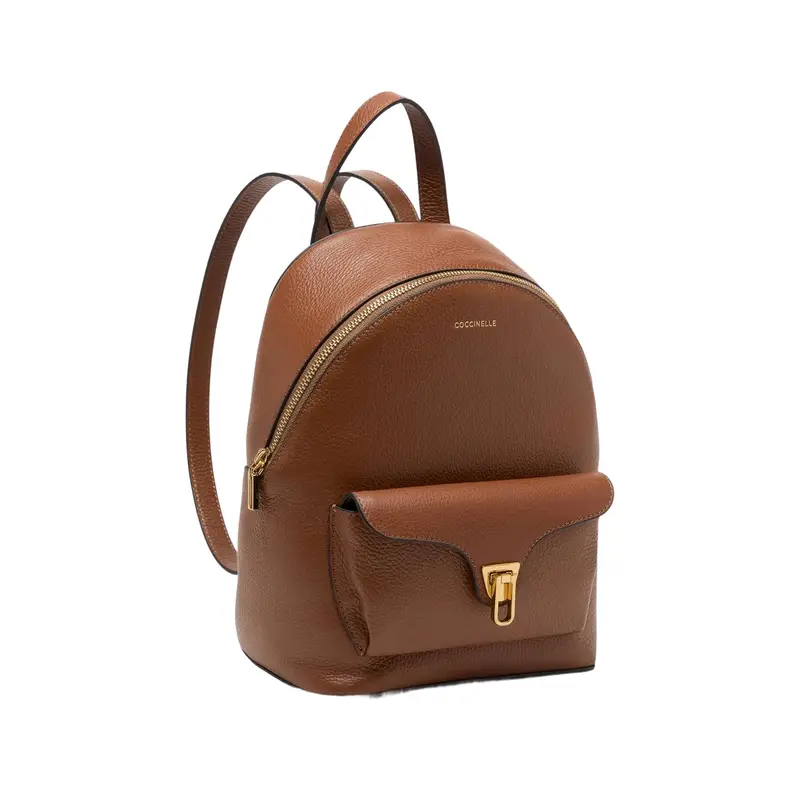 Zaino Donna Marrone Beat Generation in Vera Pelle miniatura 3