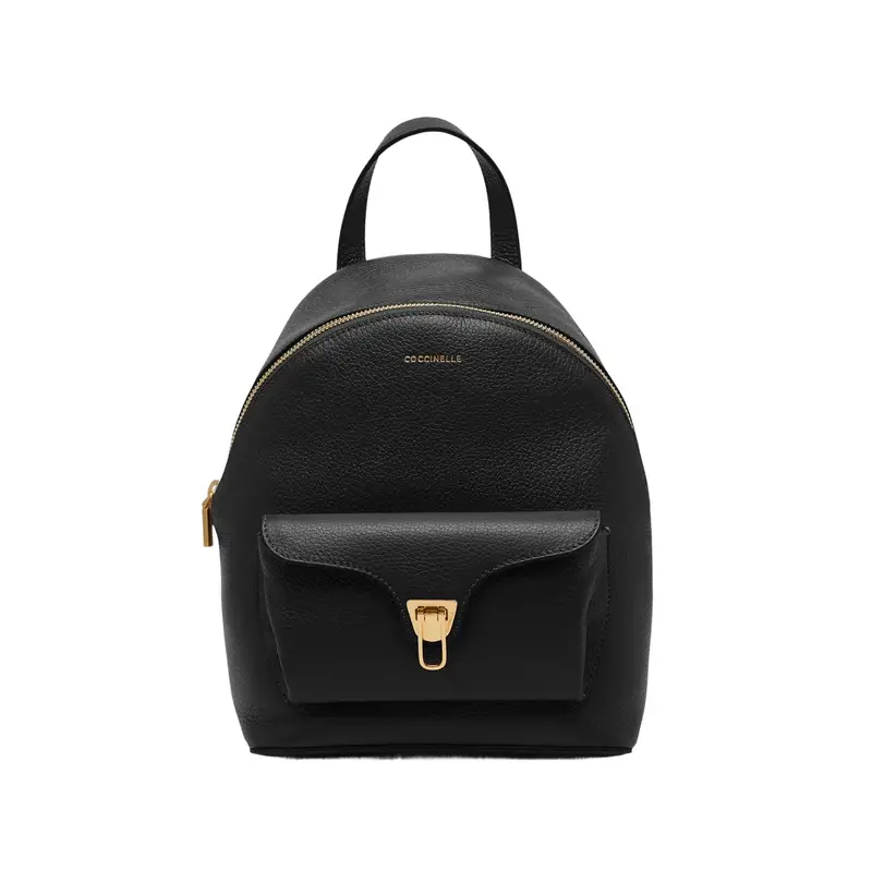 Zaino Donna Nero Beat Generation in Vera Pelle